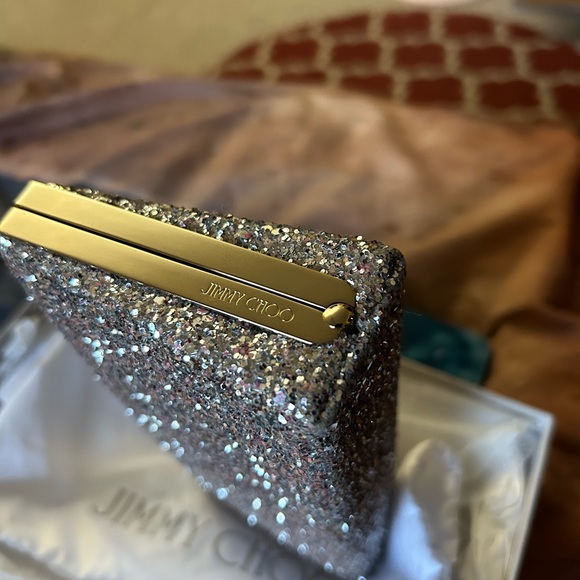 NWOT Jimmy Choo Clutch with Chain - Picture 7 of 7